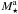 \hbox{$M_{\star}^{\ra}$}