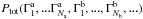 \hbox{${ P_{\rm tot} (\Gamma_{1}^{\ra} , ... \Gamma_{N_{\ra}}^{\ra} , \Gamma_{1}^{\rb} , ... , \Gamma_{N_{\rb}}^{\rb},...) }$}