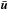 \hbox{$\boldsymbol{\bar{u}}$}