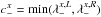 \hbox{$c_{-}^{x}={\rm min}(\lambda_{-}^{x,L}, \lambda_{-}^{x,R})$}