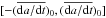 \hbox{$[-(\overline{{\rm d}a/{\rm d}t})_0,(\overline{{\rm d}a/{\rm d}t})_0]$}