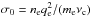 \hbox{$\sigma_0 = n_{\rm e} q_{\rm e}^2/(m_{\rm e} \nu_{\rm c})$}