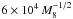 \hbox{$6\times 10^4 \,M_8^{-1/2}$}