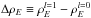 \hbox{$\Delta \rho_E \equiv \rho_E^{l=1}-\rho_E^{l=0}$}