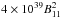 \hbox{$4\times 10^{39} B^2_{11}$}