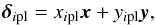 \appendix \setcounter{section}{1} \begin{equation} \label{E:4} \dipl = \xipl {\vec x} + \yipl {\vec y}, \end{equation}