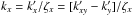 \hbox{$k_x = k_x'/\zeta_x = [k_{xy}' - k_y']/\zeta_x$}