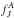 \hbox{$f_{J}^{A}$}
