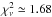 \hbox{$\chi^2_{\nu}\simeq1.68$}