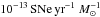 \hbox{$10^{-13}\,{\rm SNe}\,{\rm yr}^{-1}~{M}_\sun^{-1}$}
