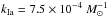 \hbox{$k_{\rm Ia}=7.5 \times 10^{-4}~{M}_\sun^{-1}$}