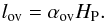 \begin{equation} l_{\rm ov} = \alpha_{\rm ov} H_{\rm P}. \end{equation}