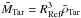 \hbox{$\tilde{M}_{\rm Tar}=R^{3}_{\rm Ref}\bar{\rho}_{\rm Tar}$}