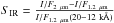 \hbox{$S_{\rm IR}=\frac{I/F_{2~{\rm \mu m}}-I/F_{1.2~{\rm \mu m}}}{I/F_{1.2~{\rm \mu m}}(20{-}12~{\rm k}\AA )}$}