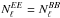 \hbox{$N^{EE}_{\ell} = N^{BB}_{\ell}$}