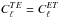 \hbox{${C_{\ell}^{TE}}={C_{\ell}^{ET}}$}