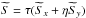 \hbox{$\bS = \tau (\bS_x + \eta \bS_y)$}