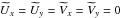 \hbox{$\bU_x=\bU_y=\bV_x=\bV_y=0$}