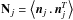 \hbox{$\matN_j = \VEV{\vecn_j \mydot \vecn_j^T}$}