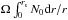 \hbox{$\Omega\int_0^{r_{\rm s}}N_0{\rm d}r/r$}