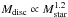 \hbox{$ \mdisk \propto M_{\rm star}^{1.2}$}