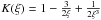 \hbox{$K(\xi)=1-\frac{3}{2\xi}+\frac{1}{2\xi^3}$}
