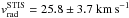 \hbox{$v_\mathrm{rad}^\mathrm{STIS} = 25.8 \pm 3.7~\mathrm{km\,s}^{-1}$}