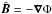 \hbox{$\hatBB=-\nab\Phi$}