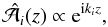 \begin{equation} \hat{\cal A}_i(z)\propto {\rm e}^{\ii k_iz}, \label{solgen} \end{equation}