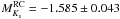 \hbox{$M_{K_{\rm s}}^{\rm RC}=-1.585\pm 0.043$}