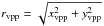 \hbox{$r_{\mathrm{vpp}} = \sqrt{x_{\mathrm{vpp}} ^2 + y_{\mathrm{vpp}} ^2}$}