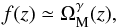 \begin{equation} f(z) \simeq \Omega_{\rm M}^{\gamma}(z), \label{eq:fs8} \end{equation}
