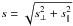 \hbox{$s=\sqrt{s_\perp^2+s_\parallel^2}$}