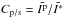 \hbox{$C_\mathrm{p/s} = \bar{I^\mathrm{p}}/\bar{I^*} $}