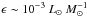 \hbox{$\epsilon \sim 10^{-3}~L_\odot~M_\odot^{-1}$}