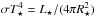\hbox{$\sigma T_\star^4 = L_\star/(4 \pi R_\star^2)$}