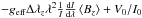 \hbox{$-g_{\rm eff} \Delta\lambda_z \lambda^2 \frac{1}{I} \frac{{\mathrm d}I}{{\mathrm d}\lambda} \left<B_{z}\right > + V_0/I_0$}
