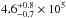 \hbox{$4.6^{+0.8}_{-0.7}\times10^5$}