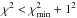 \hbox{$\chi^2 < \chi_{\rm min}^2 + 1 ^2$}