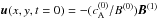 \hbox{${\vec u}(x,y,t=0)=-(c_{\rm A}^{(0)}/B^{(0)}){\vec B}^{(1)}$}