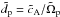 \hbox{${\tilde d}_{\rm p}={\tilde c}_{\rm A}/{\tilde \Omega}_{\rm p}$}