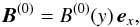\begin{equation} \label{B0} {\vec B}^{(0)}=B^{(0)}(y)\, {\vec e}_x , \end{equation}