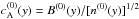 \hbox{$c_{\rm A}^{(0)}(y)=B^{(0)}(y)/\lbrack{n^{(0)}(y)}\rbrack^{1/2}$}