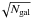 \hbox{$\!\sqrt{N_{\rm gal}}$}