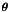 \hbox{$\pmb{\theta}$}