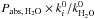 \hbox{$P_{{\rm abs}, \,{\rm H_2O}} \times k^0_{i}/k^0_{\rm H_2O} $}