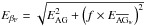 \hbox{$E_{\beta_{\mathrm{F}}} = \sqrt{E_{\mathrm{AG}}^2+\left (f\times E_{\overline{{\rm AG}}_w}\right )^2}$}