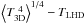 \hbox{$\xtmean{T^{\rm ~4}_{\rm 3D}} ^{\rm 1/4} - T_{\rm LHD}$}