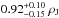 \hbox{$0.92_{-0.15}^{+0.10}~\rho_{\rm J}$}
