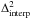 \hbox{$\Delta_{\rm interp}^2$}